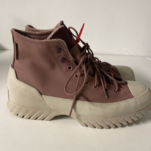 NWOB Converse Pink Chuck Taylor All Star Lugged 2.0 Sneaker High Top W11.5/M 9.5 - Picture 8 of 9